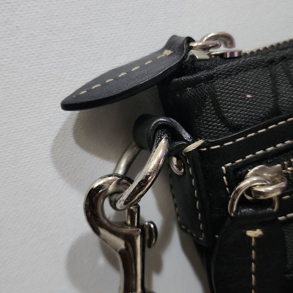 Coach Penelope Signature crossbody Black Canvas - Picture 6 of 11